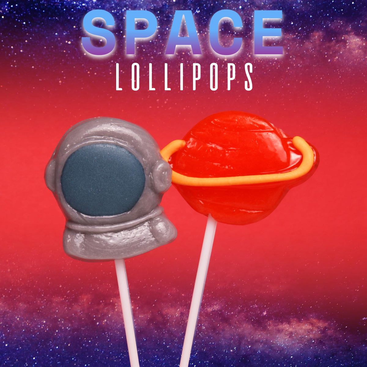 Sweetzo Space Lollipops individually wrapped to stay fresh at events.