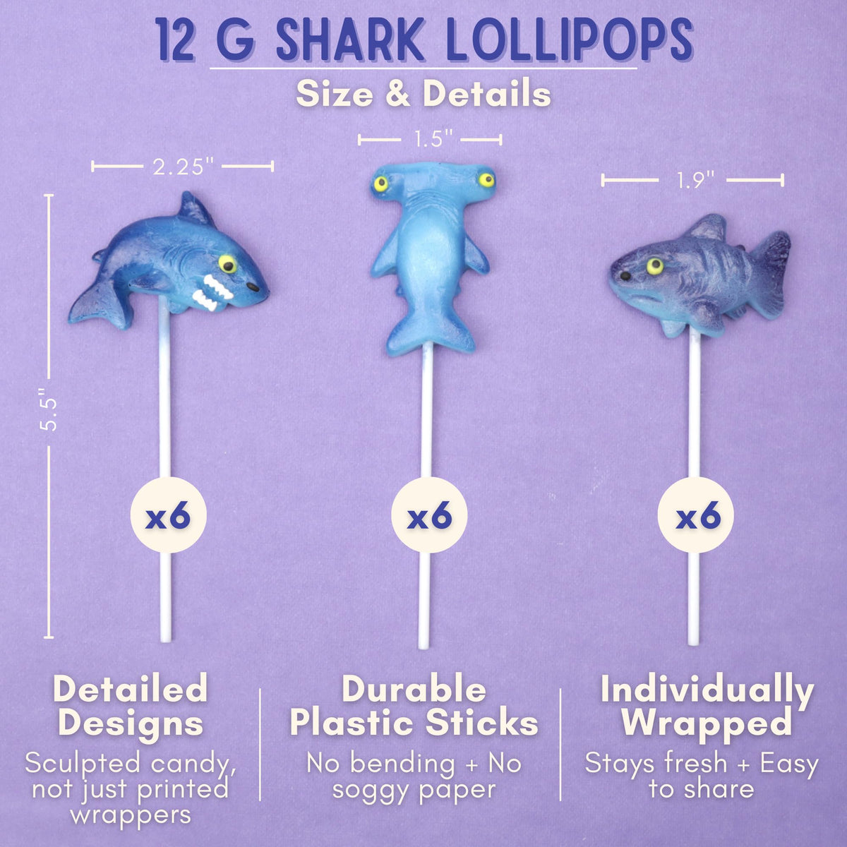 Sweetzo Strawberry Flavored Shark Suckers deliver bright fruit flavor for kids.
