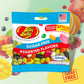 Close-up of Sweetzo jelly beans flavors in vibrant colors