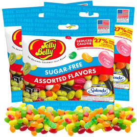Sweetzo Sugar Free Jelly Beans three-pack ready for sharing