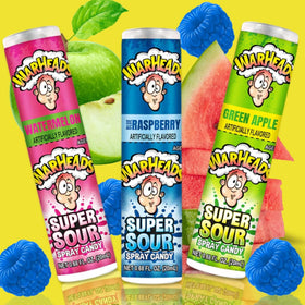 Sweetzo Warheads sour spray bottle green apple flavor for gathering.