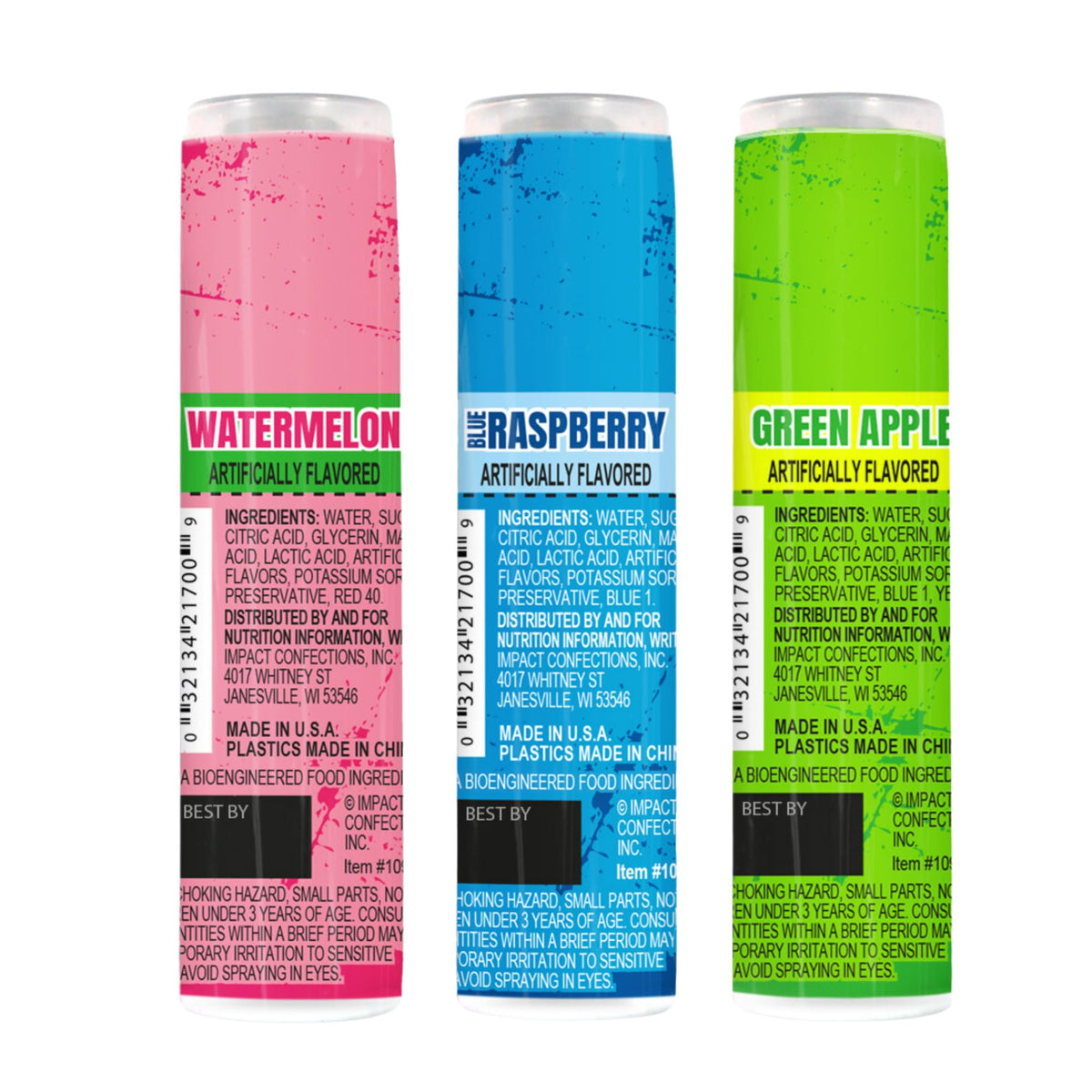 Sweetzo Warheads spray bottles in a shareable size for on-the-go snacking.