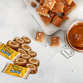 Sweetzo Werther's Original sugarfree candies shown as a convenient on-the-go snack.