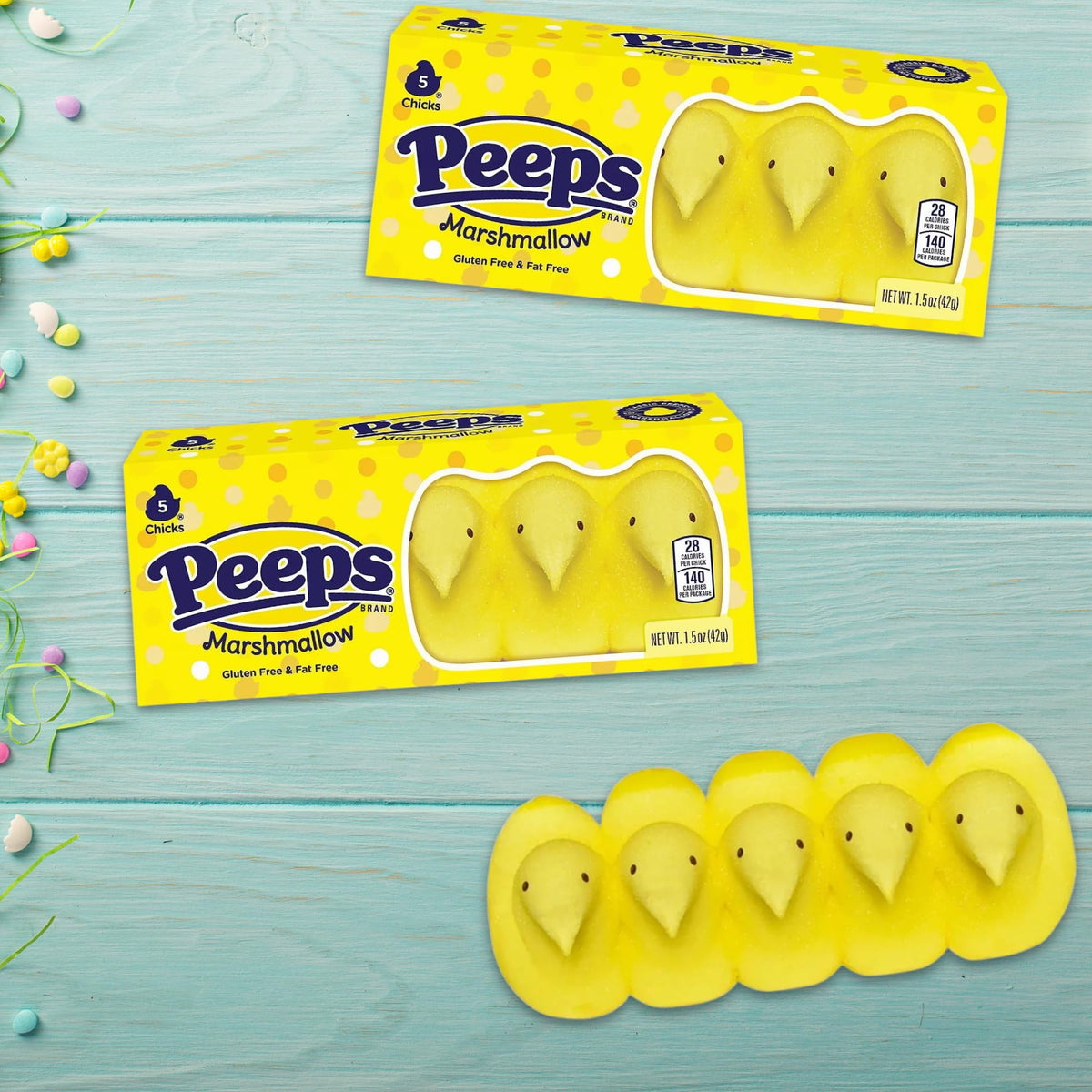 Sweetzo Peeps yellow chicks as Easter basket stuffer for spring celebrations