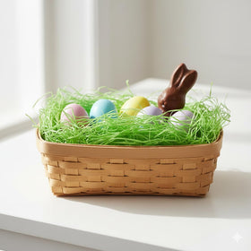 Swirlee Pop green apple edible grass nest for egg-hunt decor and snacks.