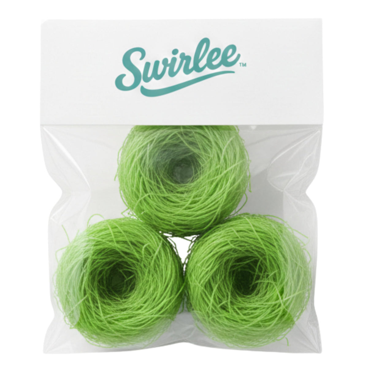 Swirlee Pop green apple edible grass nest for Easter baskets and treats.