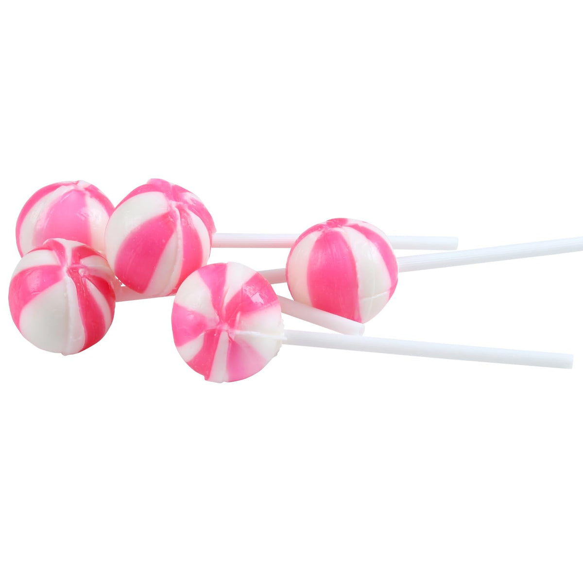 SWIRLEEY pink white lollipops bring cohesive color to baby showers