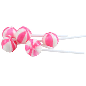SWIRLEEY pink white lollipops bring cohesive color to baby showers