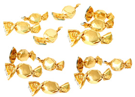 SWIRLEEY individually wrapped butter toffee candies ready for sharing.