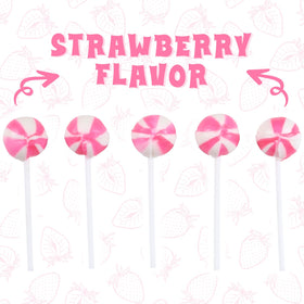 SWIRLEEY pink lollipops ideal as themed party favors for baby showers
