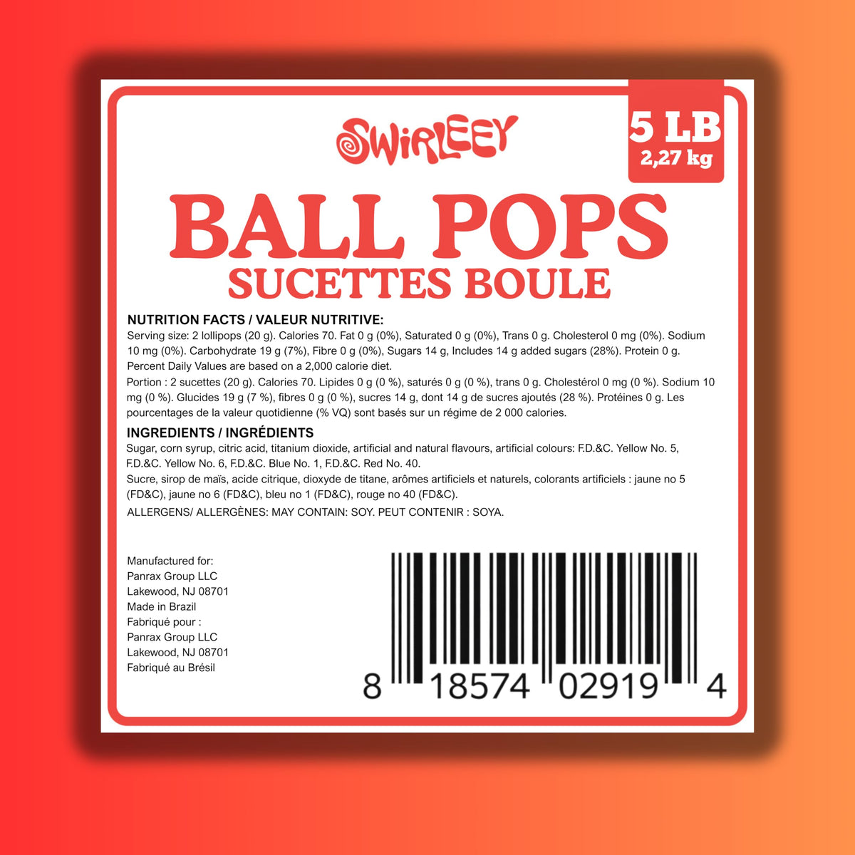 Swirleey Rainbow Lollipops ideal as classroom treats and rewards