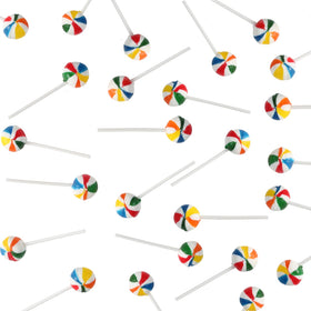 Swirleey Rainbow Lollipops, individually wrapped for clean sharing