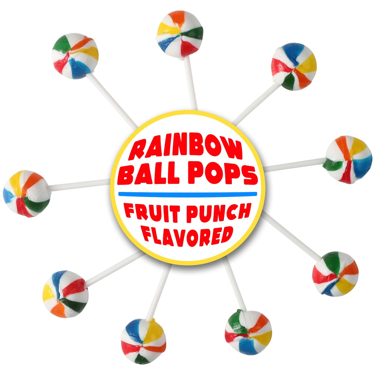 Swirleey Rainbow Lollipops adding festive color to party decor