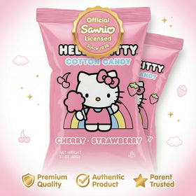 SWIRLZ COTTON CANDY Hello Kitty varieties burst with flavor variety for celebrations.