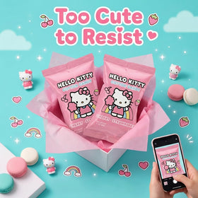 SWIRLZ COTTON CANDY Hello Kitty party favors ready to gift.