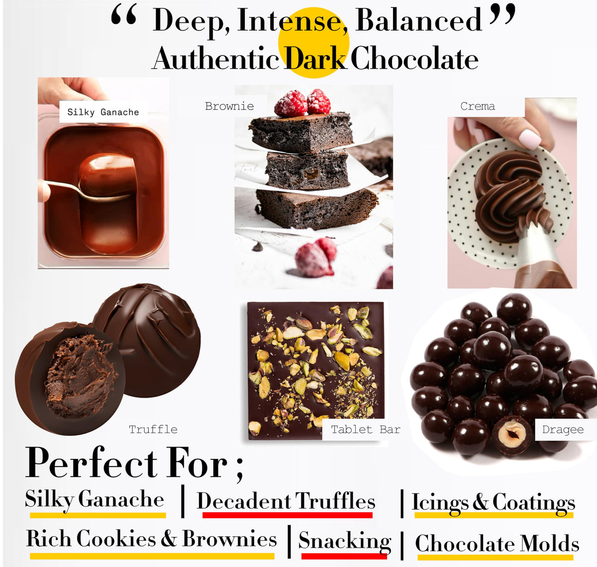 Professional kitchen setup using Swisense couverture for desserts.