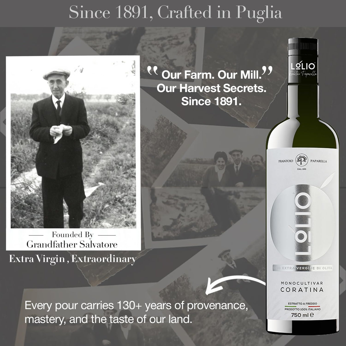 Swisense Fresh Italian EVOO packaging on a kitchen counter.