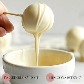 Creamy butter-like notes of Swisense white chocolate melts in baking projects