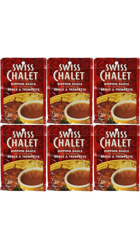 Swiss Chalet dipping sauce 36g pouch front view for quick dipping.