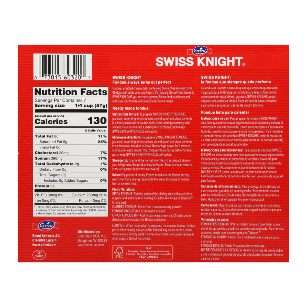 Swiss Knight L’Originale melting bowl with creamy texture ideal for dipping