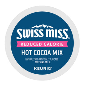 Swiss Miss four-pack box offers convenient stocking and value.