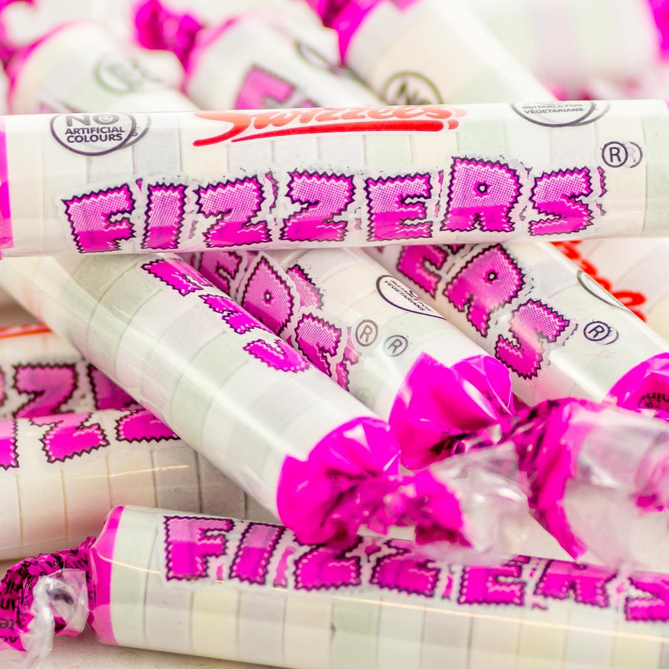 Swizzels Fizzers 500g England pack for nostalgic snacking and sharing.
