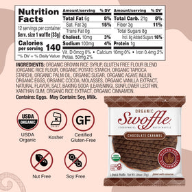Swoffle chocolate caramel stroopwafel, a dessert-friendly treat