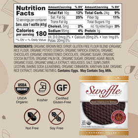 Swoffle four individually wrapped stroopwafels, convenient on-the-go snack.