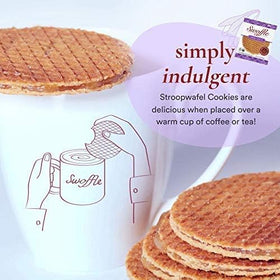 Individually wrapped Swoffle stroopwafels preserve freshness