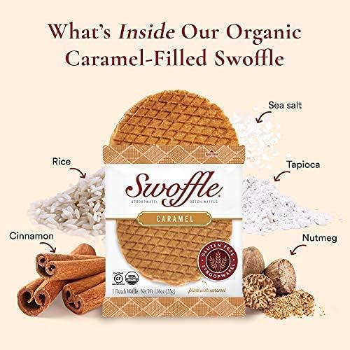 Swoffle wafer with cinnamon and nutmeg notes enhances every bite.