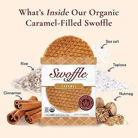 Swoffle wafer with cinnamon and nutmeg notes enhances every bite.
