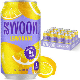 Swoon Classic Lemonade bottle pour shows refreshing citrus with zero sugar.