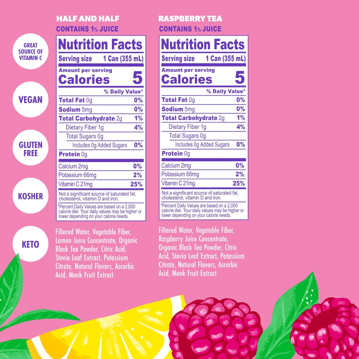 Swoon Half & Half Tea can blends a balanced flavor with zero sugar for variety