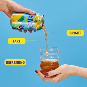 Swoon Lemon Tea packaging box shows 12-pack convenience for home or office.