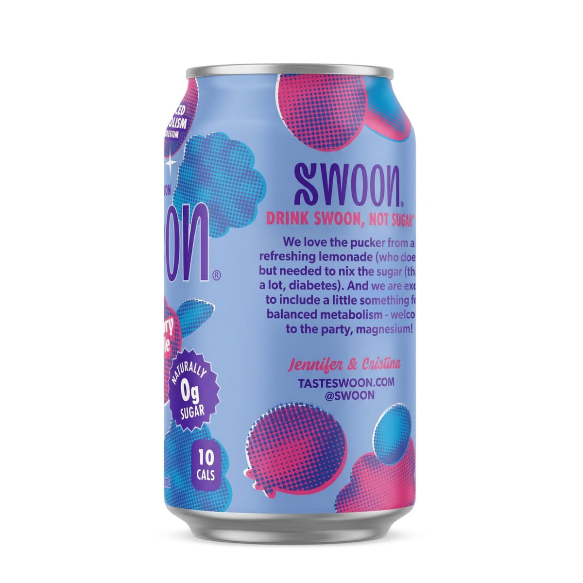 Close-up pour of Swoonberry Lemonade showing refreshing, low-calorie sip