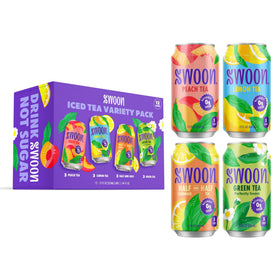 Swoon Iced Tea variety-pack bottle arrangement for keto-friendly tasting.