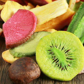 SXET twelve-ingredient mix of fruits and vegetables for balanced snacking.