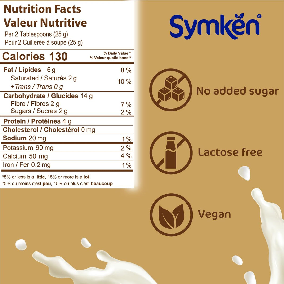 SYMKEN Almond Milk Powder used as a dairy-free dessert topping