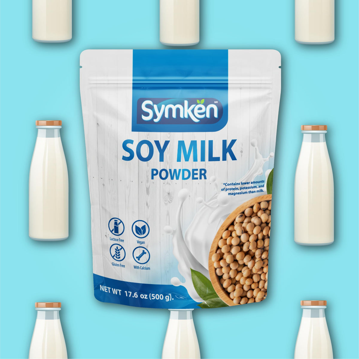 SYMKEN Sugar-free Soy Milk Powder in baking scene as a versatile ingredient
