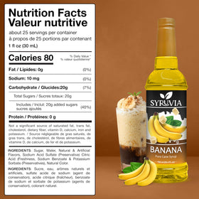 syruvia coffee flavor syrup bottle enhances morning beverages with aroma