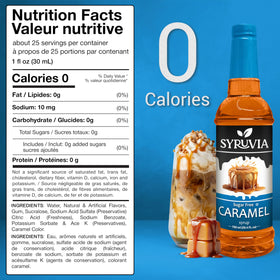 SYRUVIA coffee flavor syrup pour demonstrates versatile flavor for lattes.