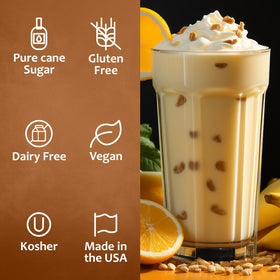 syruvia coffee flavor syrup pump ideal for lattes and cappuccinos