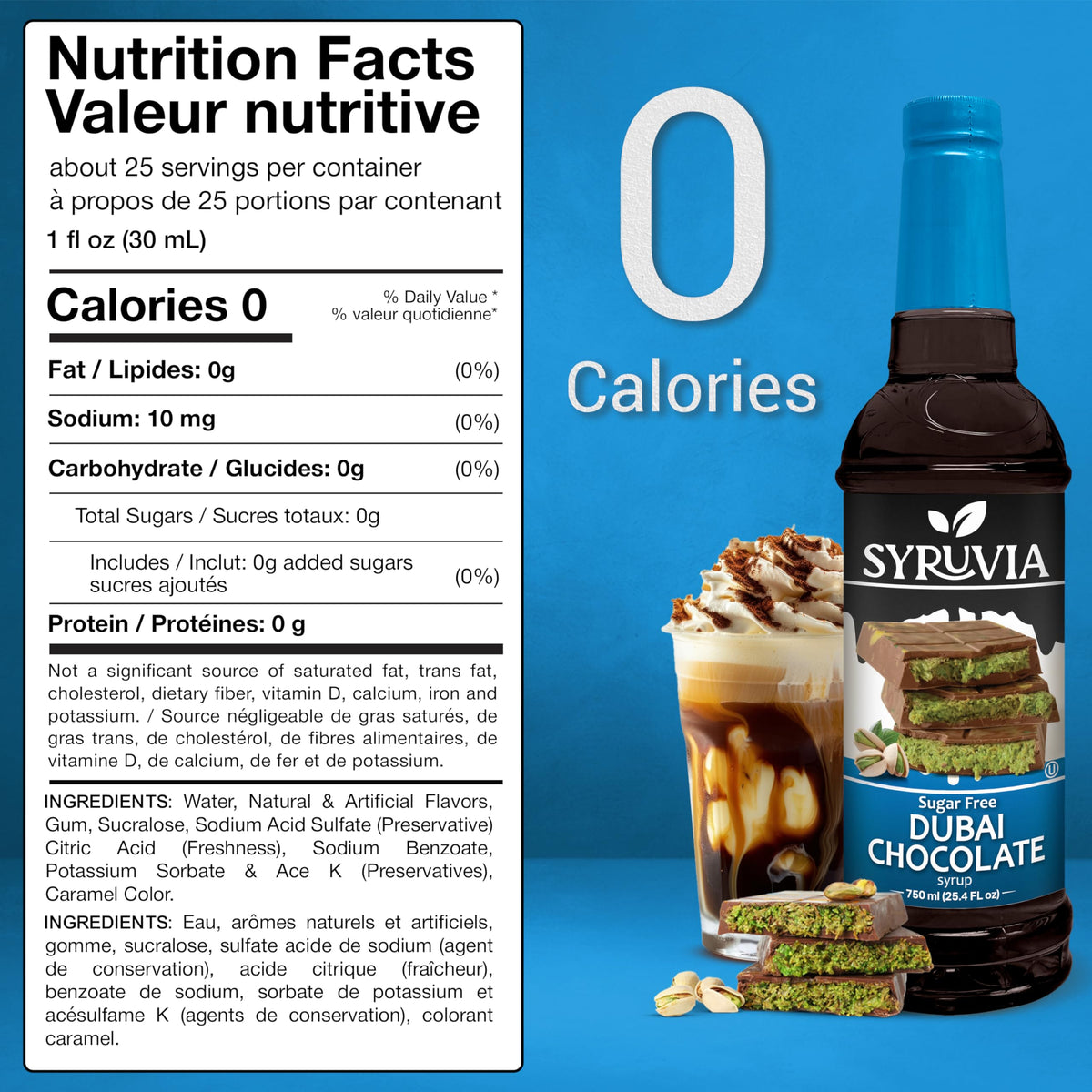 SYRUVIA coffee-flavoring syrup dispensing glass adds aroma to your latte.