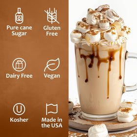 SYRUVIA Syrup adds dessert flair to ice cream and cakes