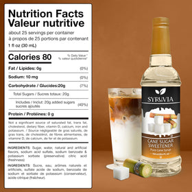 SYRUVIA Coffee Syrup dessert drizzle adds rich sweetness.