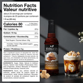 Drizzle of SYRUVIA syrup over a dessert to enhance spice and sweetness.