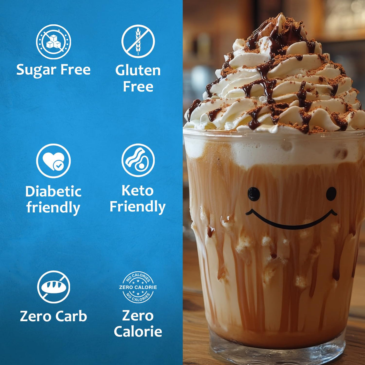 SYRUVIA coffee syrup latte mug boosts richer flavor and aroma.
