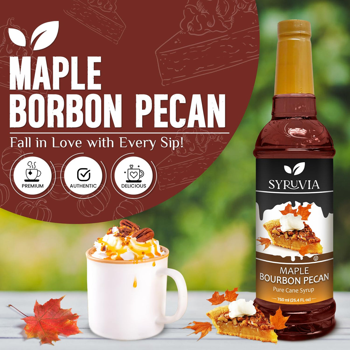 SYRUVIA coffee syrup pump in action for easy, mess-free dispensing.