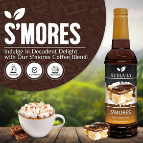 SYRUVIA Smores flavor latte adds dessert-like richness to coffee