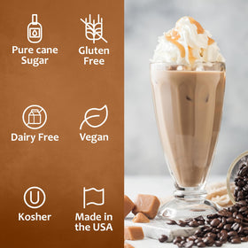 Syruvia dessert drizzle enhances cakes, ice cream, and toppings
